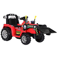 Kids Electric Ride On Car Bulldozer Digger Red