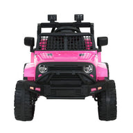 Kids Ride On Car Electric 12V Car Toys Jeep Battery Remote Control Pink - SM Everyday Living