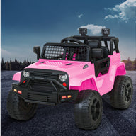 Kids Ride On Car Electric 12V Car Toys Jeep Battery Remote Control Pink - SM Everyday Living