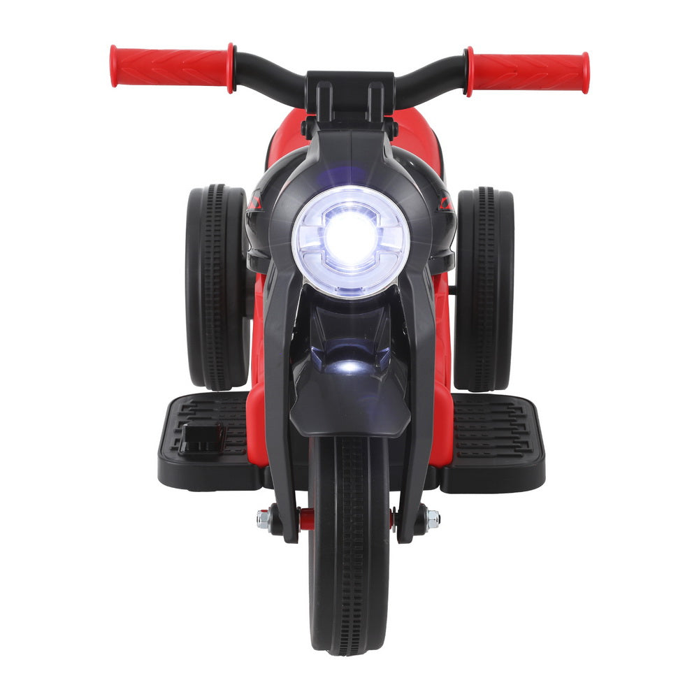 Rigo Kids Ride On Car Motorcycle Motorbike with Bubble Maker Electric Toy 6V Red