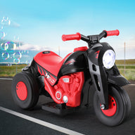 Kids Ride On Car Motorcycle Motorbike with Bubble Maker Electric Toy 6V Red