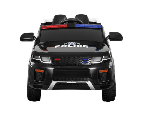 Kids Ride On Car Electric Patrol Police Toy Cars Remote Control 12V Black