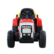 Ride On Car Tractor Trailer Toy Kids Electric Cars 12V Battery Red - SM Everyday Living