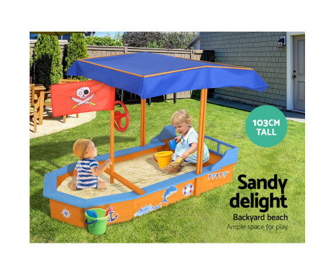 Boat-shaped Canopy Sand Pit