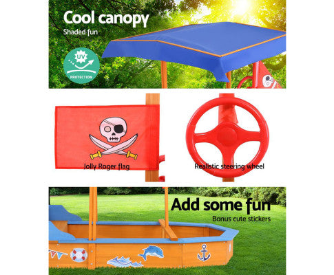 Boat-shaped Canopy Sand Pit