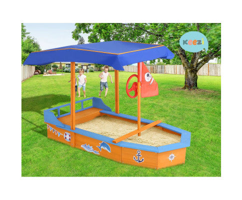 Boat-shaped Canopy Sand Pit