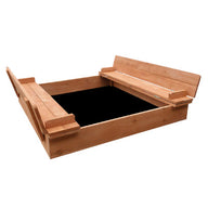 Wooden Outdoor Sandpit Set - Natural Wood - SM Everyday Living