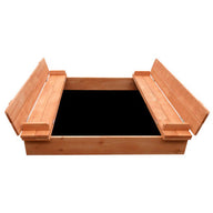 Wooden Outdoor Sandpit Set - Natural Wood - SM Everyday Living