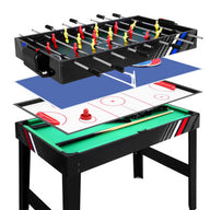 4FT 4-In-1 Soccer Table Tennis Ice Hockey Pool Game Football Foosball Kids Adult - SM Everyday Living