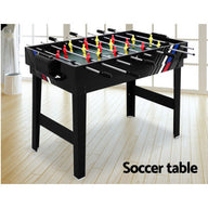 4FT 4-In-1 Soccer Table Tennis Ice Hockey Pool Game Football Foosball Kids Adult - SM Everyday Living