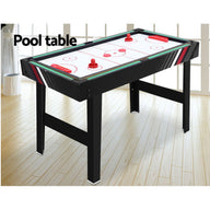 4FT 4-In-1 Soccer Table Tennis Ice Hockey Pool Game Football Foosball Kids Adult - SM Everyday Living