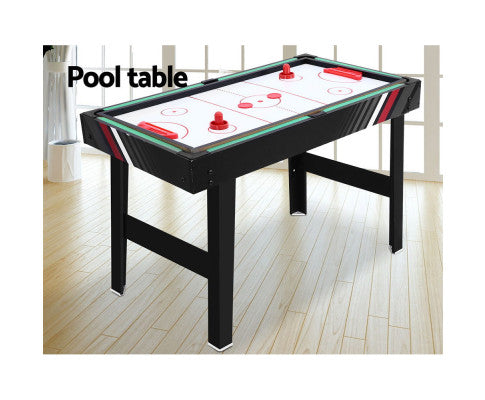 4FT 4-In-1 Soccer Table Tennis Ice Hockey Pool Game Football Foosball Kids Adult - SM Everyday Living