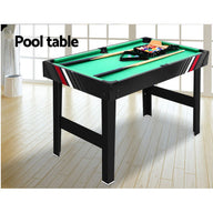 4FT 4-In-1 Soccer Table Tennis Ice Hockey Pool Game Football Foosball Kids Adult - SM Everyday Living