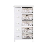 5 Basket Storage Drawers - White - SM Everyday Living