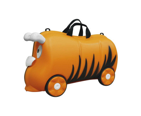 Kids/Children 18L Travel Cabin Luggage Trolley Ride On Wheel Suitcase - Orange
