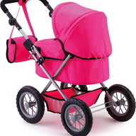 Foldable Dolls Pram - Pink