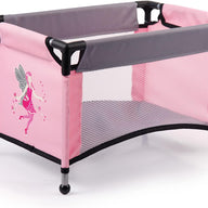 Dolls Pram & Travel Bed Set - Fairy, Pink, Grey