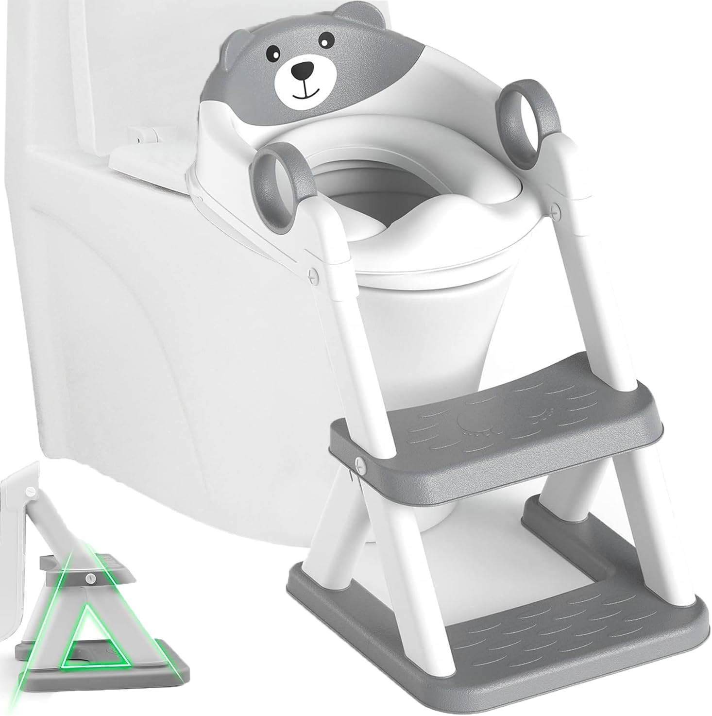 Potty Training Seat Ladder Grey