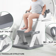 Potty Training Seat Ladder Grey