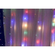 300 LEDs Window Curtain Fairy Lights 8 Modes and Remote Control for Bedroom (Multicolor, 300 x 300cm) - SM Everyday Living