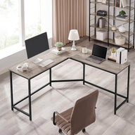 L-Shaped Computer Corner Desk Home Office