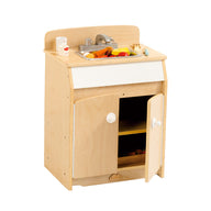 Kids Wooden Play Kitchen Sink