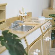 Kids Wooden Play Kitchen Sink