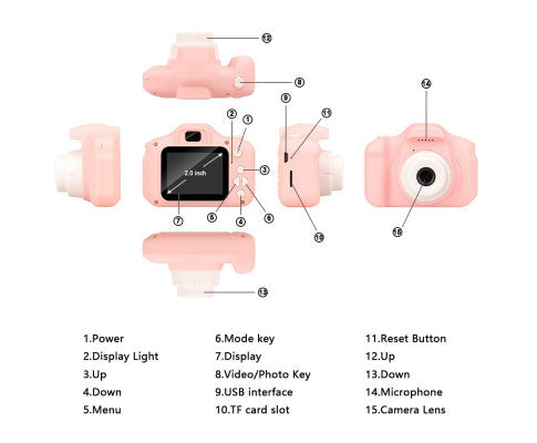 Digital Children Camera Kids Camera 2.0" LCD Toy 32G Card HD - SM Everyday Living