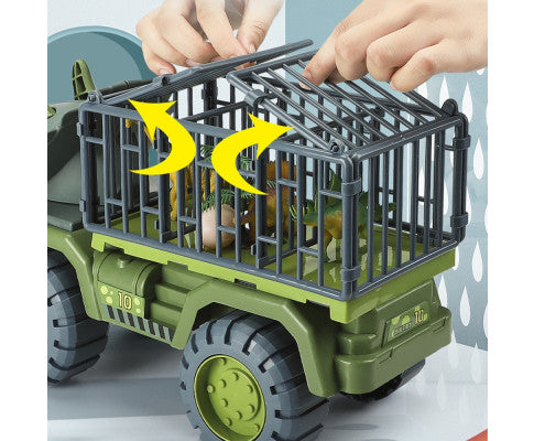 Dinosaur Truck Toy Transport Car Toy Inertial Cars Carrier Vehicle Gift Kids