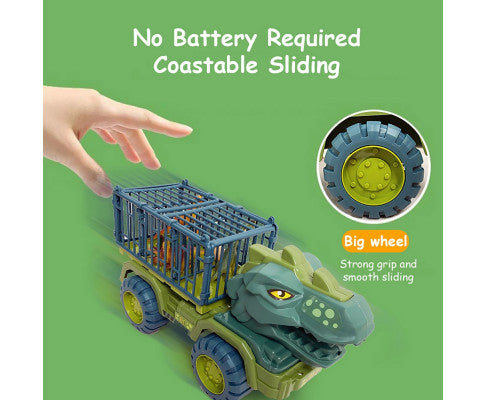 Dinosaur Truck Toy Transport Car Toy Inertial Cars Carrier Vehicle Gift Kids