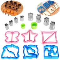 16 PCS Sandwich Cutter Kids DIY Toast Mold Bread Food Moulds