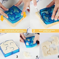 16 PCS Sandwich Cutter Kids DIY Toast Mold Bread Food Moulds