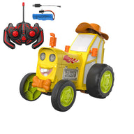 Yellow Crazy Jumping Car Remote Control