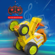 Yellow Crazy Jumping Car Remote Control