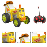 Yellow Crazy Jumping Car Remote Control