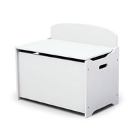 Deluxe Toy Box Kids Furniture Chest Bedroom Wooden Storage White - SM Everyday Living