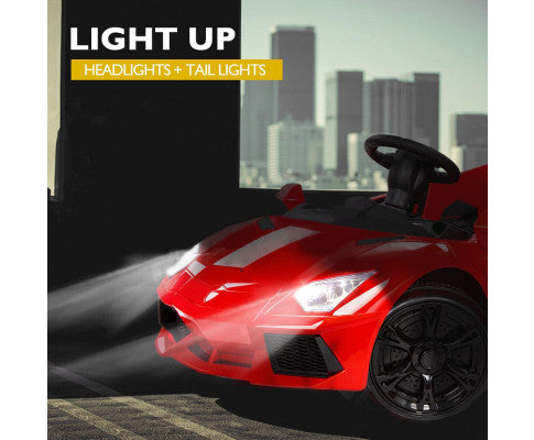 KIDS Lamborghini Inspired Ride-On Car, Remote Control, Battery Charger, Red