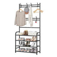 Clothes Rack with Shoe Rack Shelves - SM Everyday Living