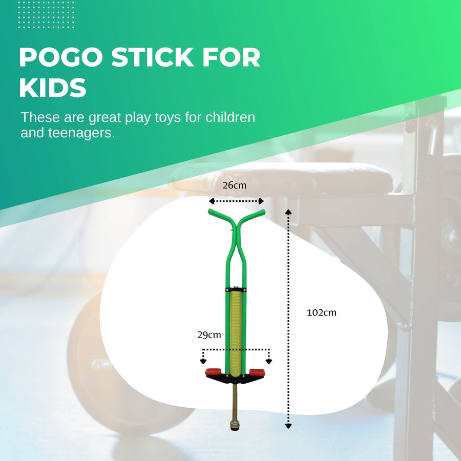 Green Pogo Stick Kids