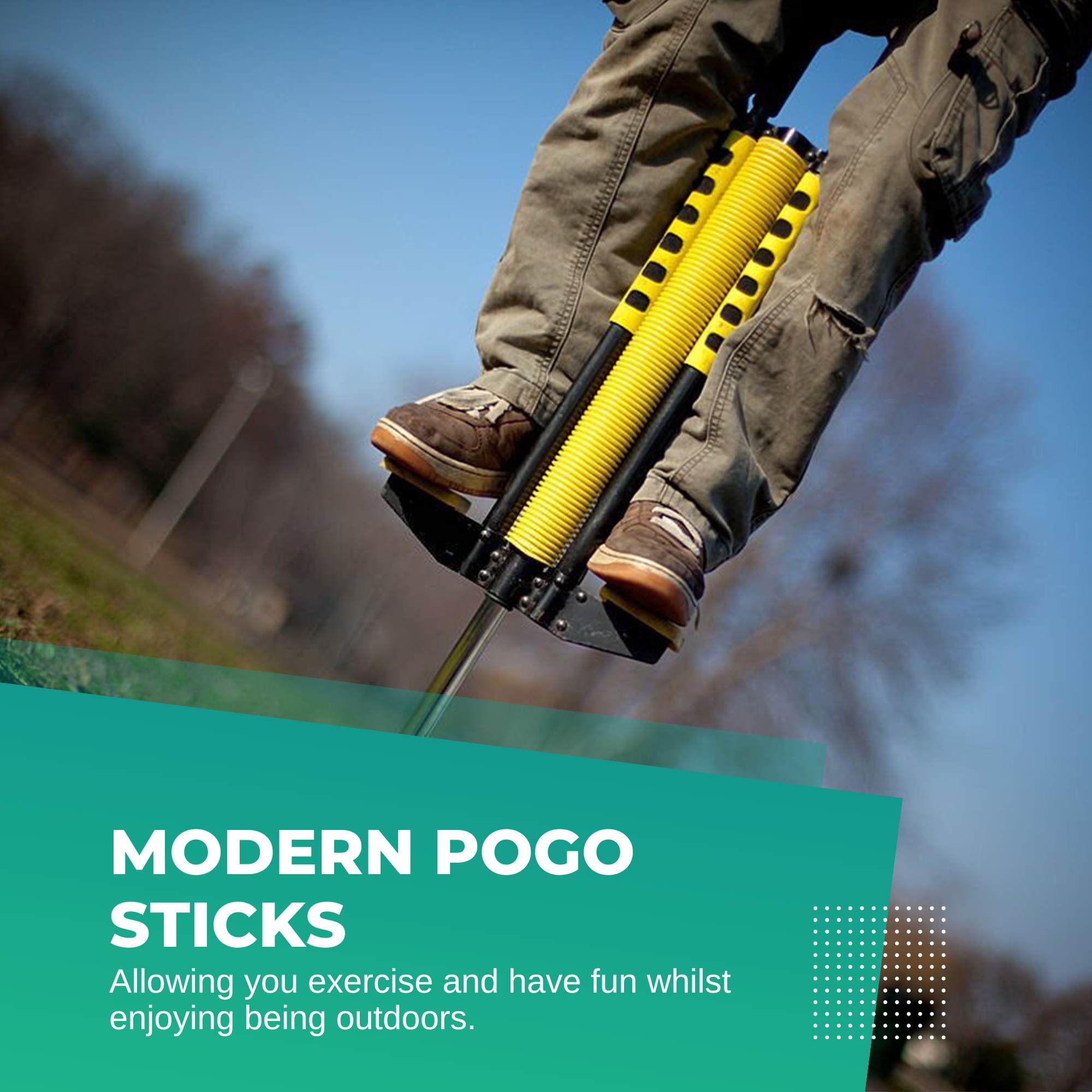 Yellow Pogo Stick Kids