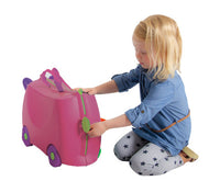 Kids Ride On Suitcase Luggage Pink