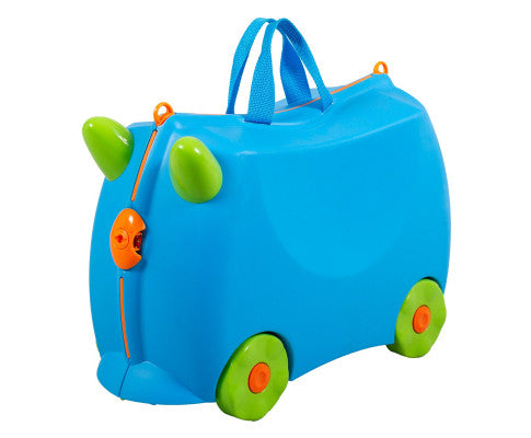 Kids Ride On Suitcase Luggage Blue