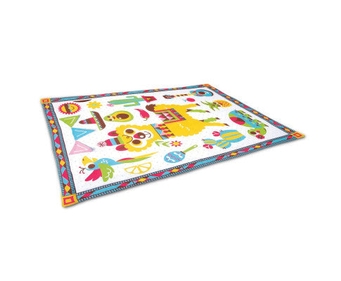 Fiesta Kids Baby Activity Playmat To Bag With Musical Rattle Padded