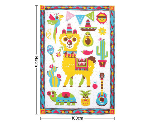 Fiesta Kids Baby Activity Playmat To Bag With Musical Rattle Padded