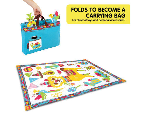 Fiesta Kids Baby Activity Playmat To Bag With Musical Rattle Padded - SM Everyday Living