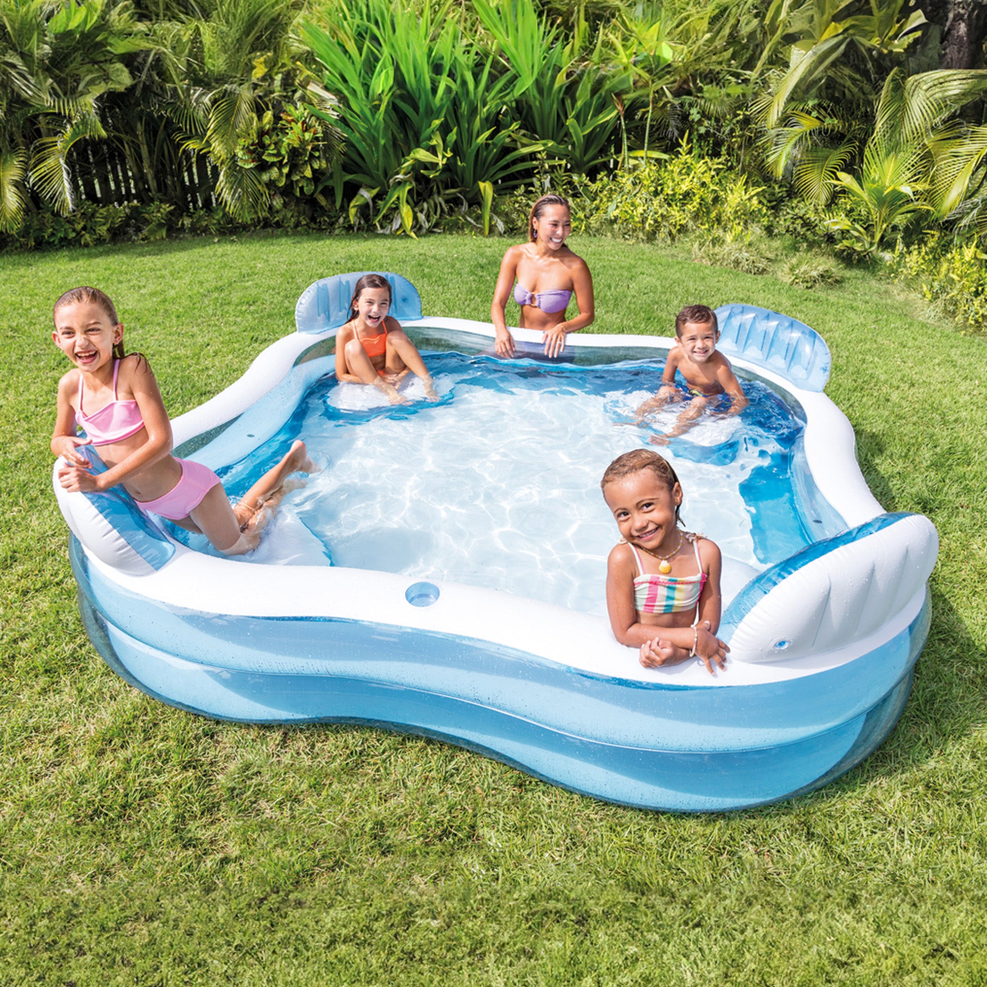 Swim Center Square Inflatable Lounge Pool