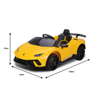 Lamborghini Kids Electric Ride On Car  - Yellow