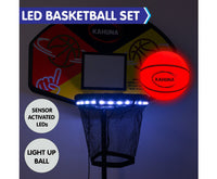 Trampoline Led Basketball Hoop Set With Light-up Ball