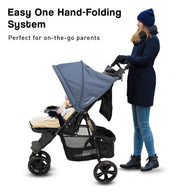 Navigator Stroller 3-wheel Pram For Newborns To Toddlers - Glacier - SM Everyday Living