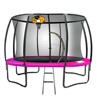 10ft Trampoline with Basketball Hoop Set - Pink